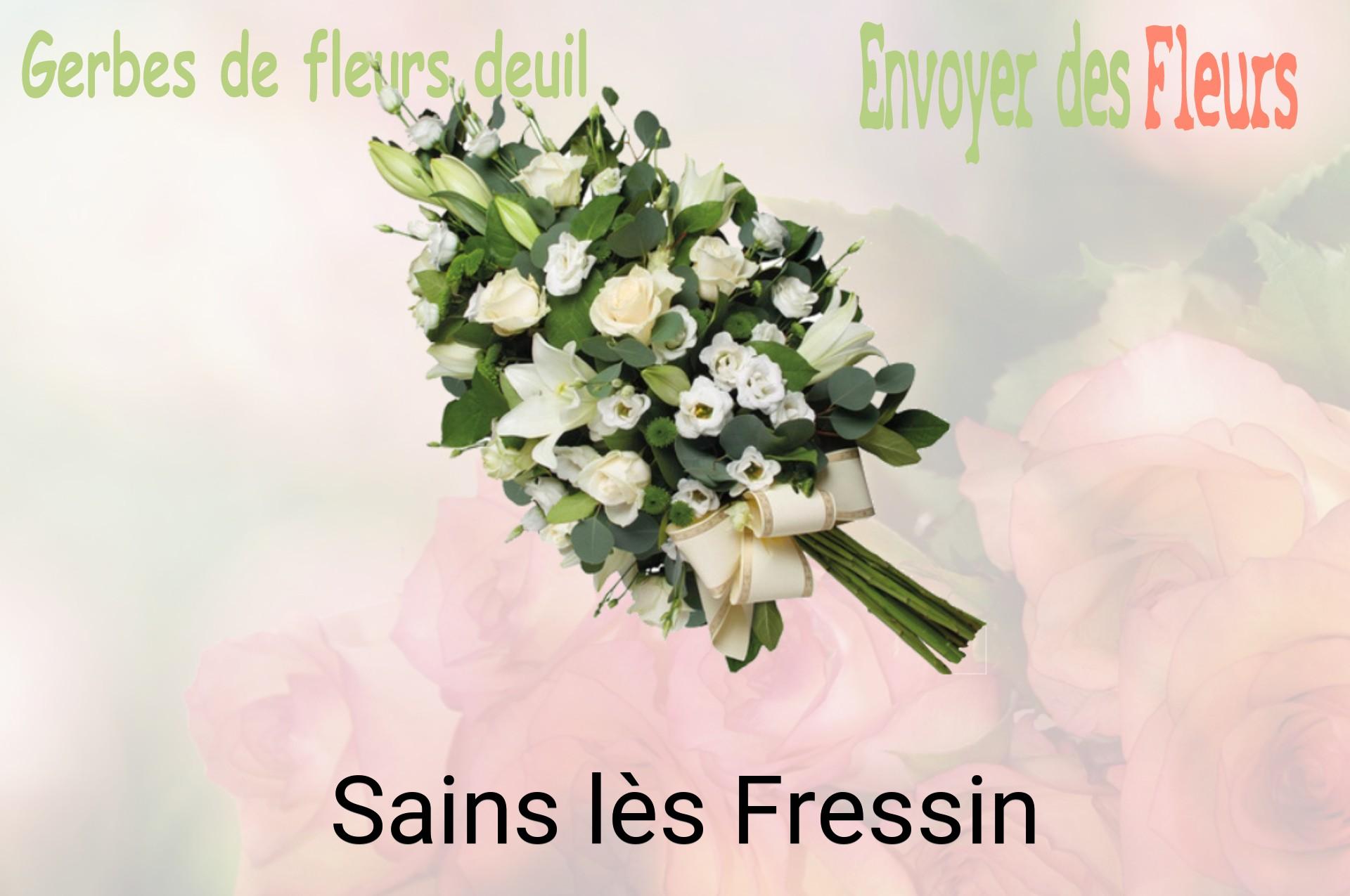 Gerbe de fleurs de deuil livrée à Sains-lès-Fressin
